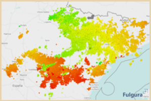 Rayos detectados el 22 de septiembre